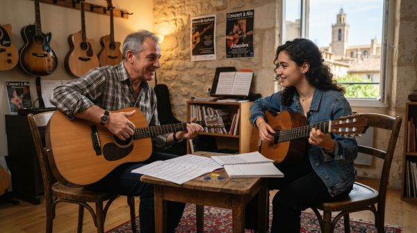 Maîtrisez la guitare à aix-en-provence avec un enseignant
